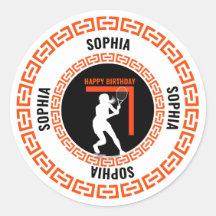 Tennis Birthday, Tennis Girl Player 