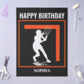 Tennis Birthday, Tennis Girl Player  Tissuepapier (Craft)