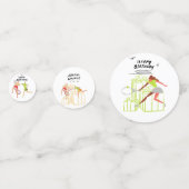 Tennis Birthday wil Tennis Player Confetti (Voorkanten)