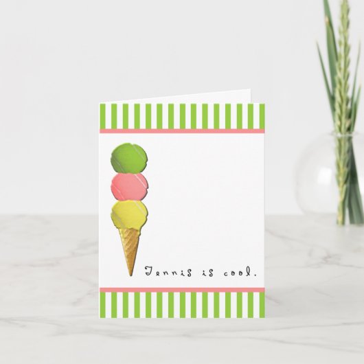 Tennis Blank Card Kaart (Voorkant)