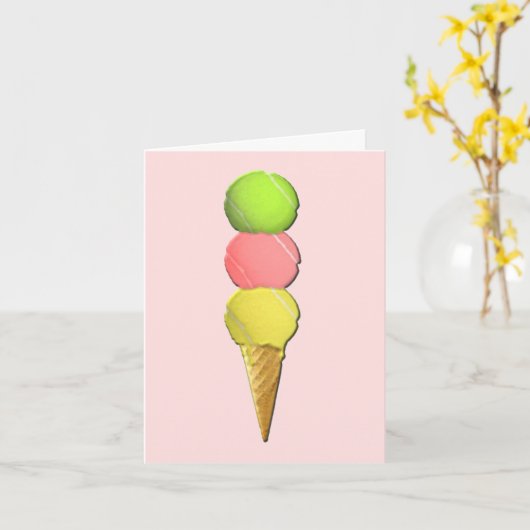 Tennis Blanke Kaart (Gele Bloem)