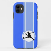 Tennis; blauw Case-Mate iPhone case (Achterkant)