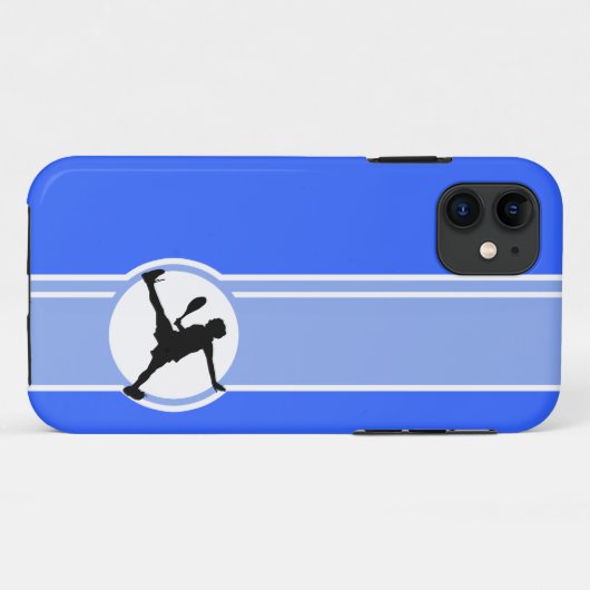 Tennis; blauw Case-Mate iPhone case (Achterkant (horizontaal))