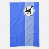 Tennis; blauw theedoek (Verticaal)