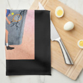 Tennis Blijf spelen tot je dood bent. Theedoek (Quarter Fold)