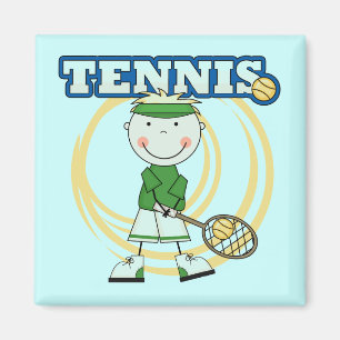 TENNIS - Blond Boy T-shirts en geschenken Magneet