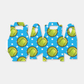 Tennis Blue Polka Dots Birthday Party Bedankdoosjes (Uitgevouwen)