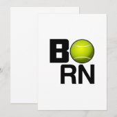 TENNIS BORN FUNNY KAART (Voorkant / Achterkant)
