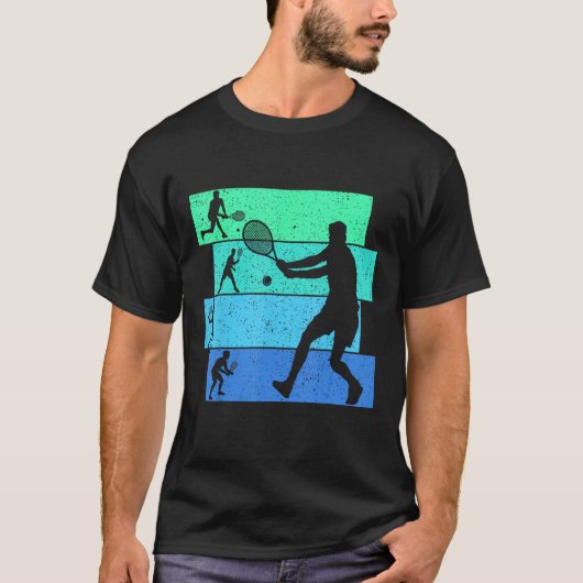 Tennis Boys Kinder Jeugd Mannen T-shirt (Voorkant)