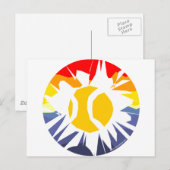 Tennis Break Briefkaart (Voorkant / Achterkant)