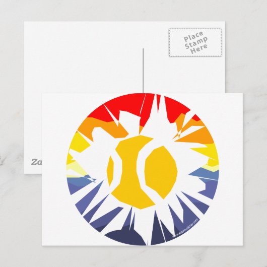 Tennis Break Briefkaart (Voorkant / Achterkant)