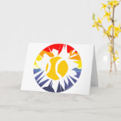 Tennis breekt door de muur kaart (Gele Bloem)