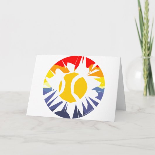 Tennis breekt door de muur kaart (Voorkant)