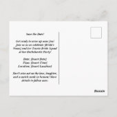 Tennis Bride squad Party Bachelorette Briefkaart (Achterkant)