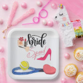 Tennis Bride squad Party Bachelorette Papieren Bordje (Feest)