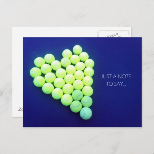 Tennis & Briefkaart (Voorkant / Achterkant)