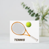 Tennis Briefkaart (Staand voorkant)