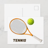 Tennis Briefkaart (Voorkant / Achterkant)