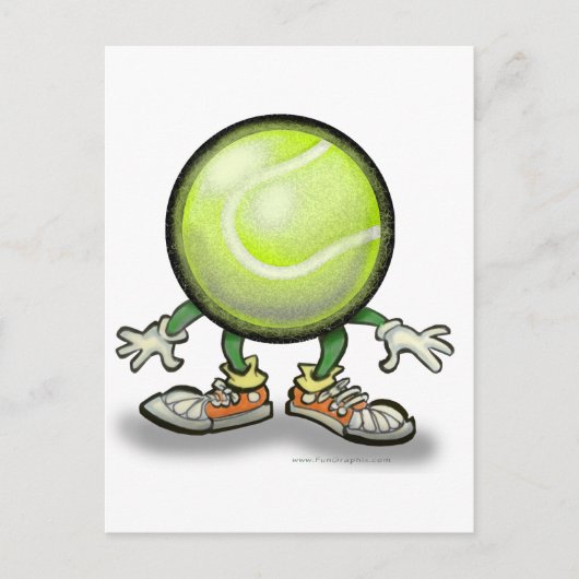 Tennis Briefkaart (Voorkant)