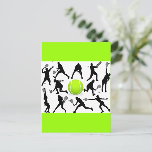 tennis briefkaart (Staand voorkant)