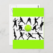 tennis briefkaart (Voorkant / Achterkant)