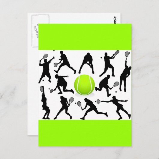 tennis briefkaart (Voorkant / Achterkant)