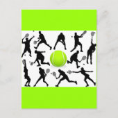 tennis briefkaart (Voorkant)