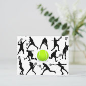 tennis briefkaart (Staand voorkant)