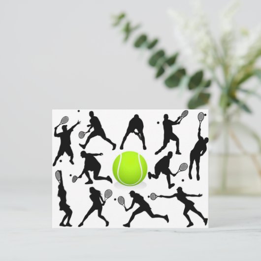 tennis briefkaart (Staand voorkant)