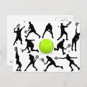 tennis briefkaart (Voorkant / Achterkant)