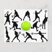 tennis briefkaart (Voorkant)