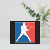 Tennis Briefkaart (Staand voorkant)