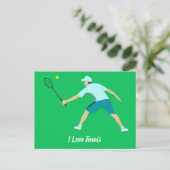 Tennis Briefkaart (Staand voorkant)