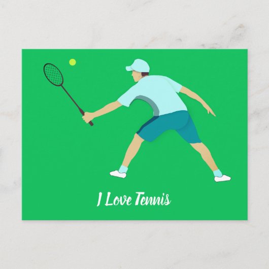 Tennis Briefkaart (Voorkant)