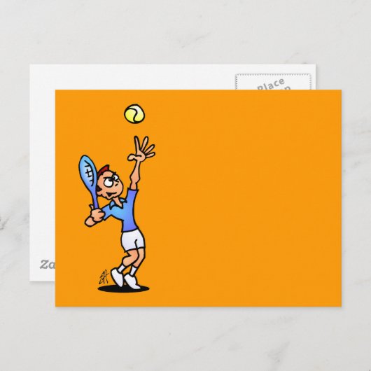 Tennis Briefkaart (Voorkant / Achterkant)