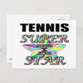 tennis briefkaart (Voorkant / Achterkant)