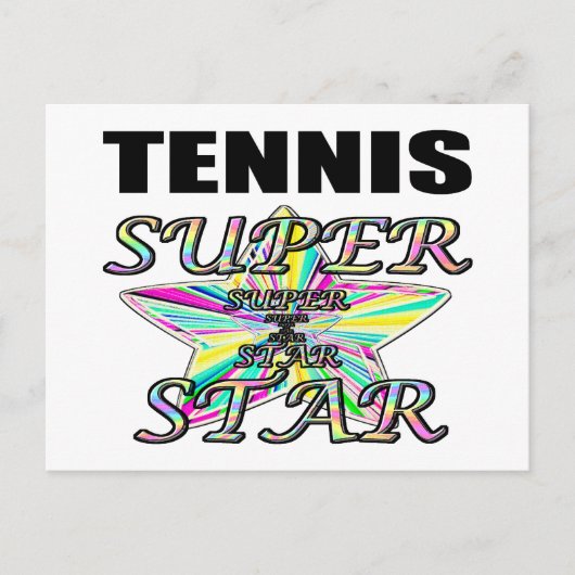 tennis briefkaart (Voorkant)
