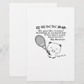Tennis Briefpapier (Voorkant / Achterkant)