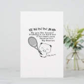 Tennis Briefpapier (Staand voorkant)
