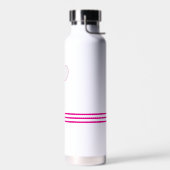 Tennis Briefpapier Roze Racquet Monogram Waterfles (Links)