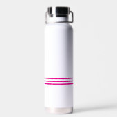 Tennis Briefpapier Roze Racquet Monogram Waterfles (Achterkant)