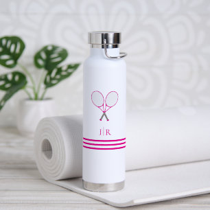 Tennis Briefpapier Roze Racquet Monogram   Waterfles
