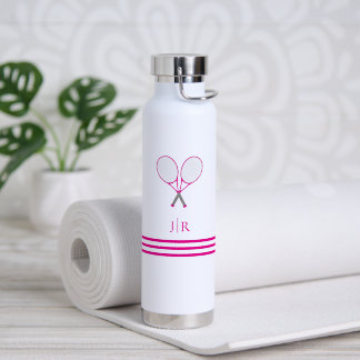 Tennis Briefpapier Roze Racquet Monogram Waterfles