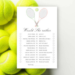 Tennis Bruidsfeest Zou ze liever spel