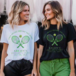 Tennis Bruidsmeisje Laatste Swing Voor de Ring T-shirt