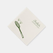 Tennis Bruiloft cocktail servet (Hoek)