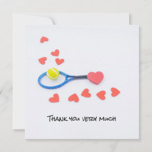 Tennis bruiloft met racket en liefdesharten