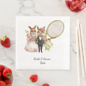 Tennis bruiloft thema servet (Insitu)