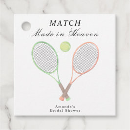 Tennis Bruiloftsfeest: Een Huwelijk in de Hemel Bedankjes Labels