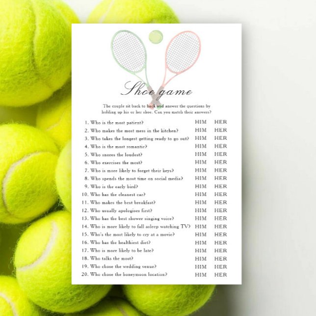Tennis Bruiloftsschoen spel (Creator heeft geüpload)